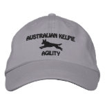 Australian Kelpie Agility Embroidered Hat embroidered hats