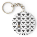 Australian Kelpie in the Sheep Key Chains