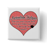 Australian Kelpie Paw Prints Dog Humour Pinback Button