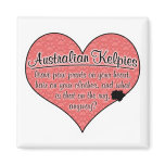 Australian Kelpie Paw Prints Dog Humour Magnet