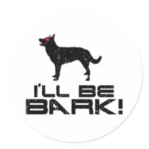 Australian Kelpie Round Sticker