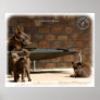 Australian Kelpie with pups 9P022D-046 Poster
