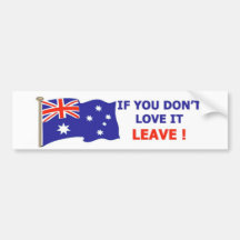 Australian - Love it Bumper Stickers