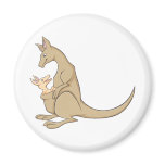 Australian Mama Kangaroo and Baby Joey