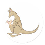 Australian Mama Kangaroo and Baby Joey