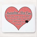 Australian Mist Paw Prints Cat Humour Mousepads
