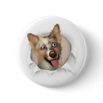 Australian Red Merle Shepherd Busting Out by cartoondogs