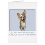 Australian Red Merle Shepherd Favorite Cards