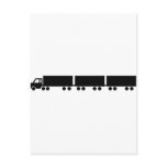 australian road train truck postcard