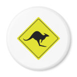 australian roadsign kangaroo australia magnet