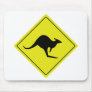 australian roadsign kangaroo australia mouse mat