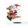 Australian Santa riding a Christmas kangaroo Greeting Card