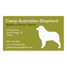 Australian Sheherd Business Cards