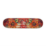 Australian Shepherd ~ Autumn Floral Motiff skateboards