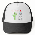 Australian Shepherd Blue Cactus Christmas Trucker Hat