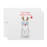 Australian Shepherd Blue Dear Santa Personalized Announcements