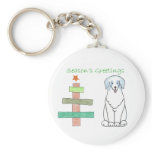 Australian Shepherd Blue Stick Tree Key Chains