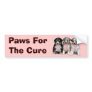 Australian Shepherd Breast Cancer Bumper Sticker