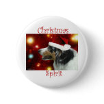 Australian Shepherd Christmas Spirit - Button