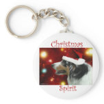 Australian Shepherd Christmas Spirit Keychain
