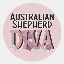 Australian Shepherd DIVA Stickers