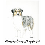 Australian Shepherd Dog Art Lond sleeved Shirt