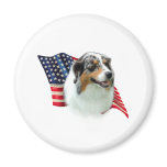 Australian Shepherd Flag Refrigerator Magnet