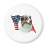 Australian Shepherd Flag Refrigerator Magnet