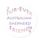 Australian Shepherd Furever Sticker