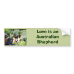 Australian Shepherd Garden Bumper Sticker bumper stickers