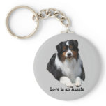 Australian Shepherd Guardian Keychain