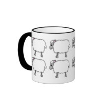 Australian Shepherd Herding Sheep Mug