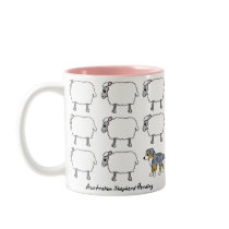 Australian Shepherd Herding Sheep Mug