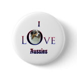Australian Shepherd I Love Pins
