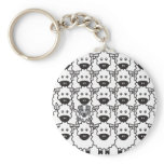 Australian Shepherd in the Sheep Key Chain