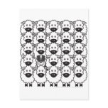 Australian Shepherd in the Sheep Post Card