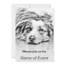 AUSTRALIAN SHEPHERD PERSONALISED INVITATION
