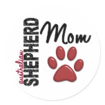 Australian Shepherd Mom 2 Sticker