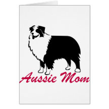 Australian Shepherd Mum Greeting Card