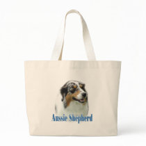 Australian Shepherd Name Canvas Bag