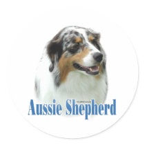 Australian Shepherd Name - Sticker