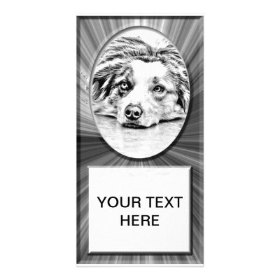 AUSTRALIAN SHEPHERD PHOTO GREETING CARD by Dog_Lovers