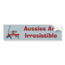 Australian Shepherd Pups In Wagon Bumper Sticker