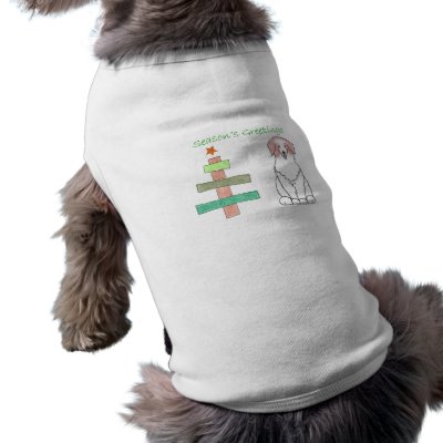Australian Shepherd Red Stick Tree Doggie Shirt by giftsjustforuholiday