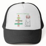 Australian Shepherd Red Stick Tree Trucker Hat