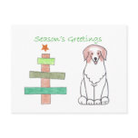 Australian Shepherd Red Stick Tree Postcards