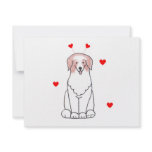 Australian Shepherd Red Valentine Ears Personalized Invitations