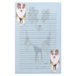 Australian Shepherd ~ Running Red Merle Puppy Customized Stationery