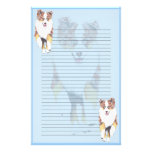 Australian Shepherd ~ Running Red Merle Puppy Customized Stationery