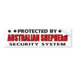 Australian Shepherd Security Bumper Stickers